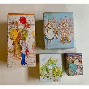 Avon Collection 4pc Roll A Hoop, Fly a Balloon, Song of Spring, Sweet Shoppe